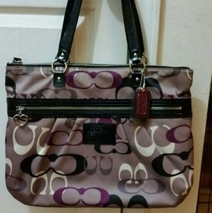 Gorgeous large Coach Poppy handbag pristine